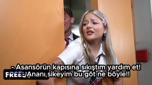 Asansör pornosu – Asansörde sikişen liseli kız